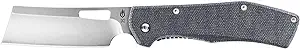 product image for Gerber FlatIron 31-003902 Micarta Folding Pocket Knife Cleaver 3.6 Inch Grey Blade