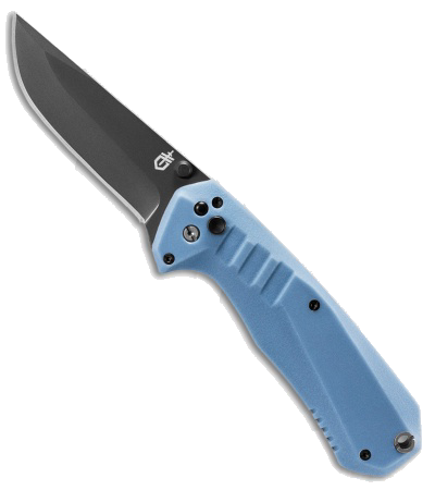 product image for Gerber Haul Spring Assisted Knife Blue Polymer 3 1 Black