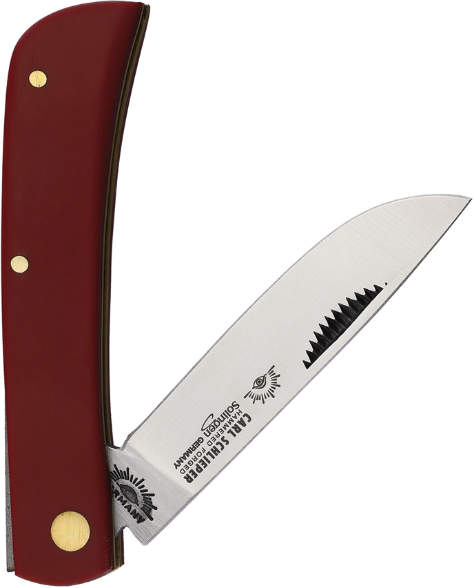 product image for German Eye Clodbuster Jr Red 3.5" Slip Joint Knife