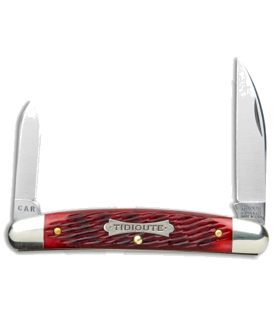 Great Eastern Cutlery #62 Easy Pocket Congress Blood Red Jigged Bone Knife product image