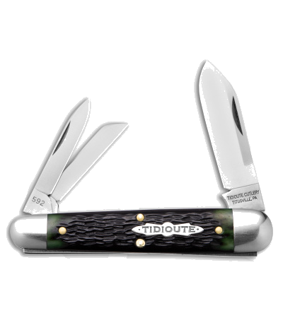 Great Eastern Cutlery Tidioute Shaffer Farm Whittler Mint Chocolate Jigged Bone