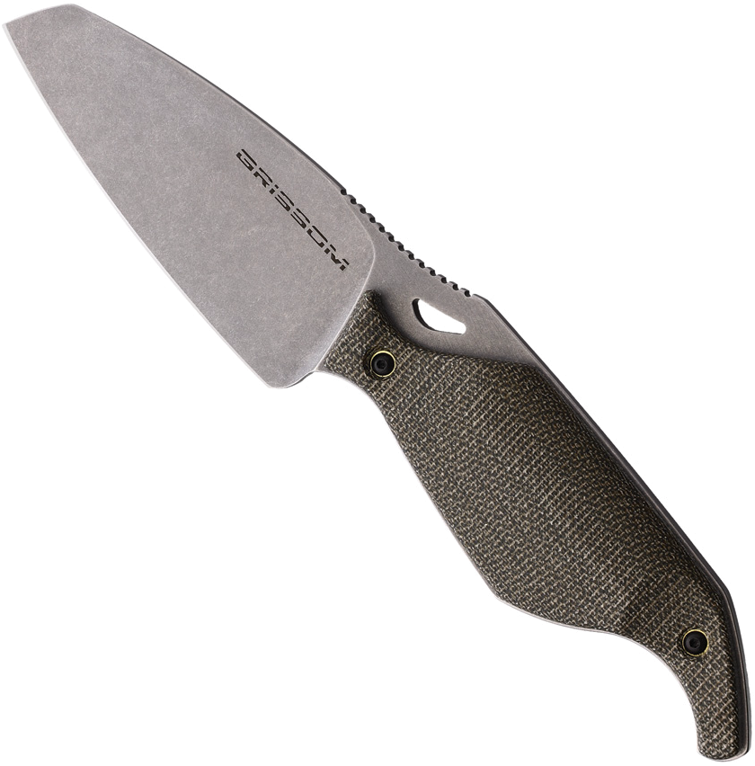 product image for Grissom Knife Tool Riverstone OD Green Fixed Blade S35VN