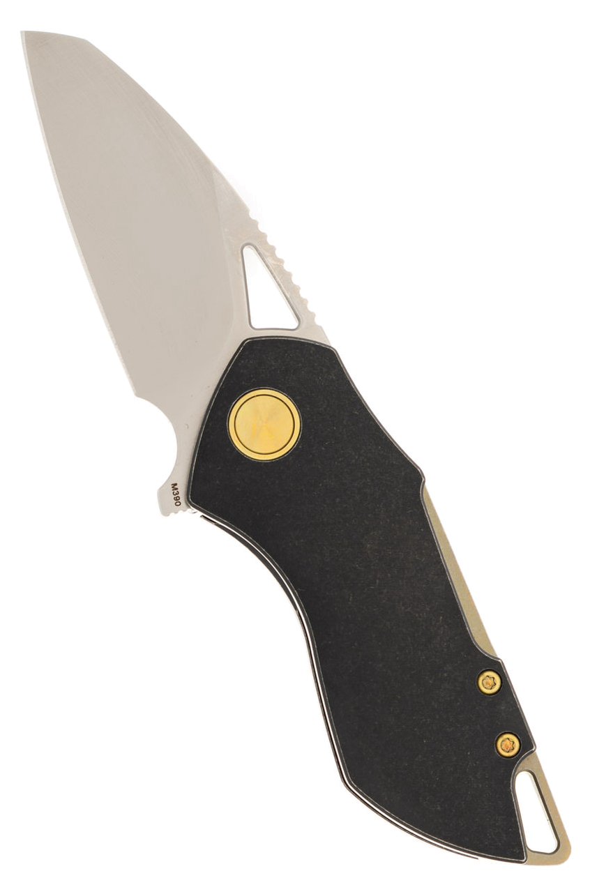 product image for Grissom-Knife-Tool Riverstone M390 Satin Blade Black Handle