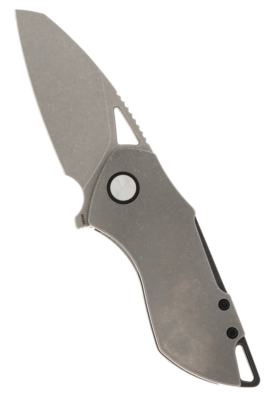 product image for Grissom-Knife-Tool Riverstone M390 Titanium Handle Black Stonewashed Blade