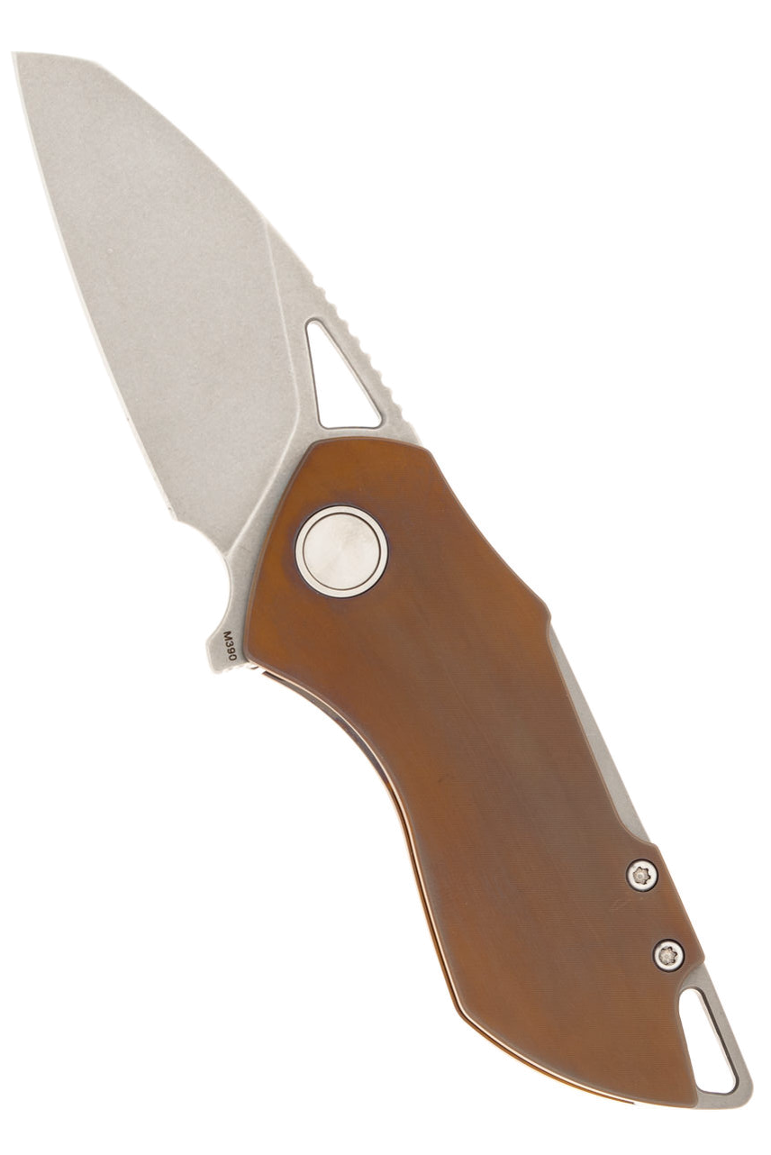 Grissom-Knife-Tool Riverstone M390 Blade Titanium Handle product image