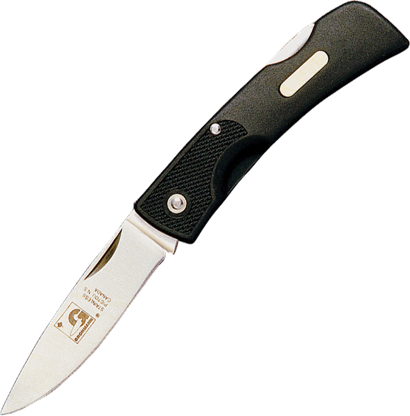 product image for Grohmann Black Zytel Featherweight Lockback 3 Knife