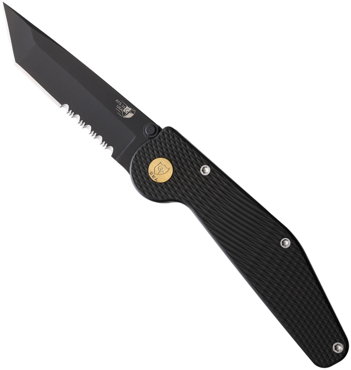 product image for GT Knives Black Auto 304 ATS-34