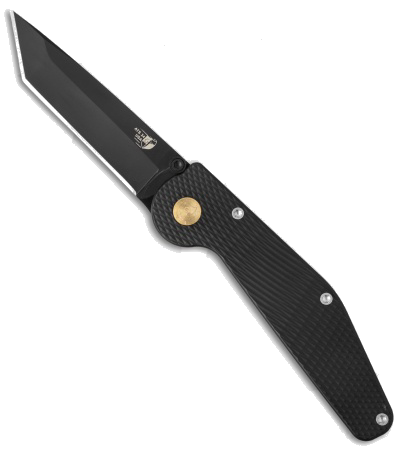 product image for GT Knives Black Police Automatic Tanto Knife ATS 34 Steel GT 303