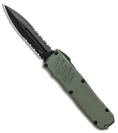 product image for Guardian Tactical RECON-035 OD Green Black Dagger OTF Auto Knife