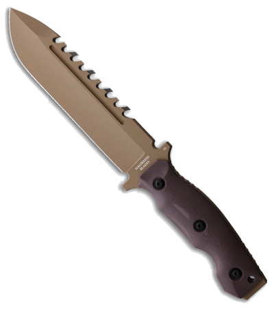 product image for Halfbreed Blades Large Survival Spear Point Fixed Knife Brown