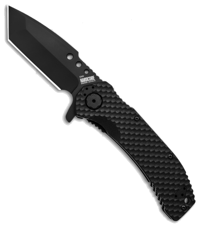 product image for Hardcore Hardware Australia MILSPEC Tanto Frame Lock Knife Black MILF 03