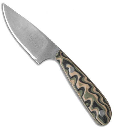 product image for Hazen Knives 1095 Small Fixed Blade Knife Black/Green/Tan G-10 Model 3