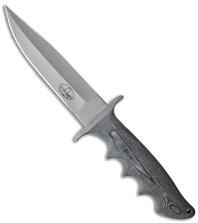 product image for Hazen Knives Sergeant Major Black Micarta Fixed Blade Knife 154-CM Steel SMJ 04