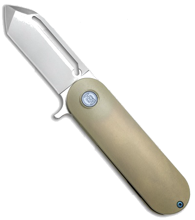 product image for Headesigns Antidote Green Titanium CPM-S35VN Flipper Knife
