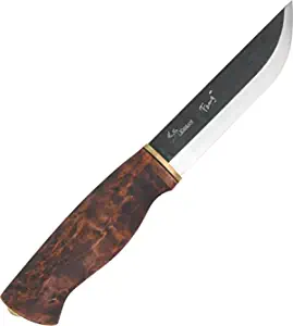 product image for Hen Rooster KLWP5 Carbon Steel Blade Stained Curly Birch Handle Knife