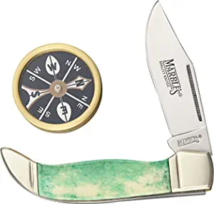 product image for Hen Rooster Green Bone MR 296 Tactical Knife with Compass Gift Set