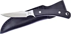product image for Hen & Rooster 5025BH Buffalo Horn Fixed Blade Knife 4116 German Stainless Steel Clip Blade
