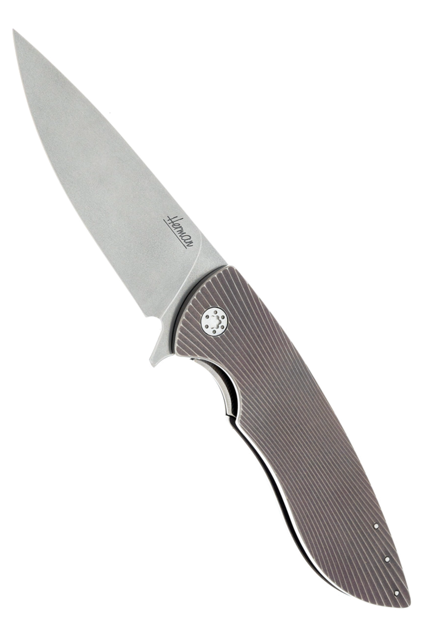 product image for Herman Knives Sting 302 M390 Titanium Grade 5 Satin Finish
