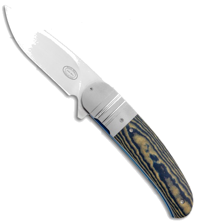 product image for Herucus Blomerus LL 06 Custom Flipper Knife Blue Richlite Maple