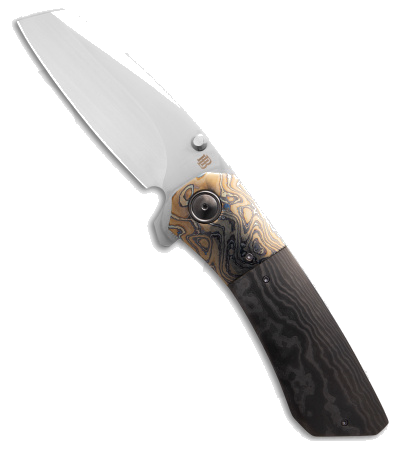 product image for Herucus Blomerus Custom No 32 Black Fat Carbon Folding Knife