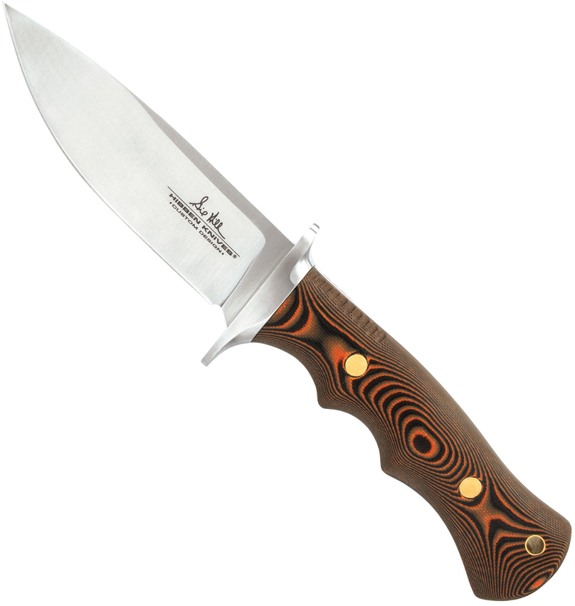 product image for Hibben Tundra Bushcraft 4.63" Black/Brown Micarta Handle