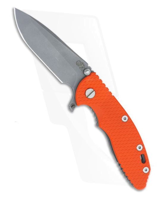 Hinderer Knives XM 18 3.5 Orange Fatty Spanto Working Finish product image