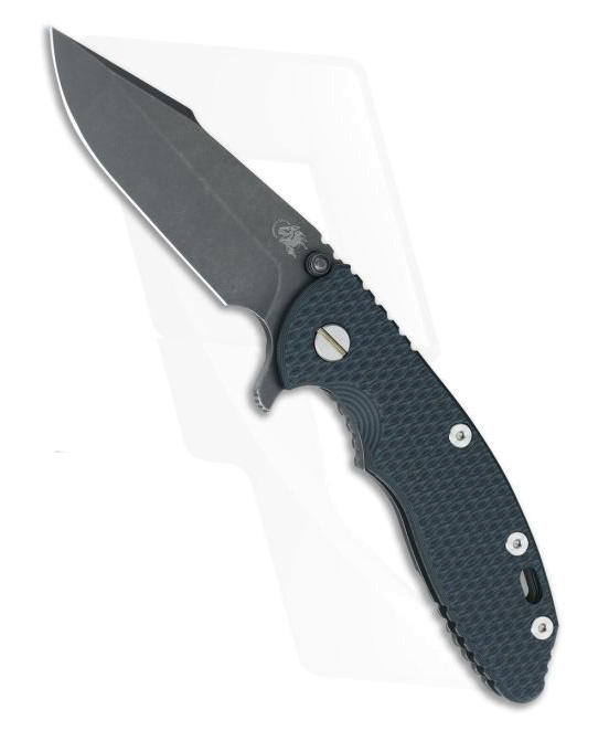 Hinderer Knives XM-18 3.5 Harpoon Spanto Battle Black DLC Flipper product image