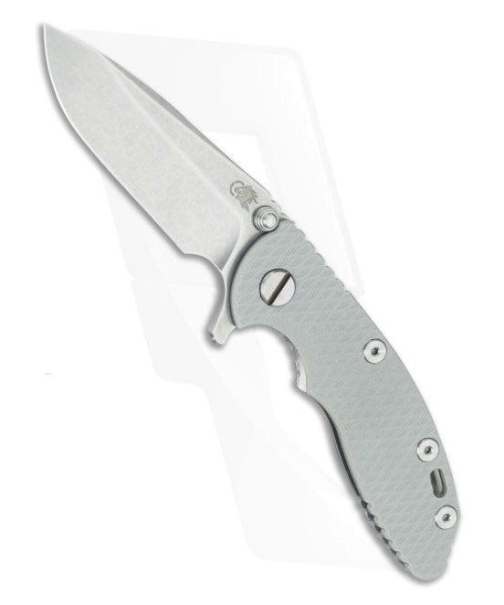 Hinderer Knives XM 18 Gray Spear Point Stonewashed Flipper product image