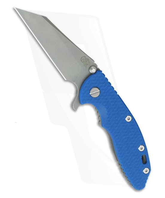 Hinderer XM-18 3.5" GEN 5 Wharncliffe Working Finish 20CV Blue G10 product image
