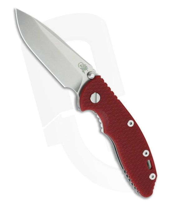 Hinderer Knives XM 18 3.5 Red Spear Point Stonewashed product image