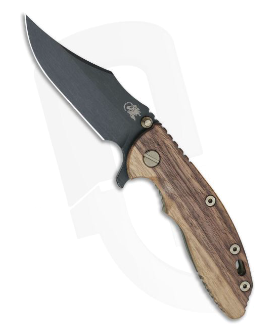 Hinderer XM 18 Vintage Series Parkerized O1 Bowie Smooth Walnut Battle Green Tri-Way Pivot Flipper product image