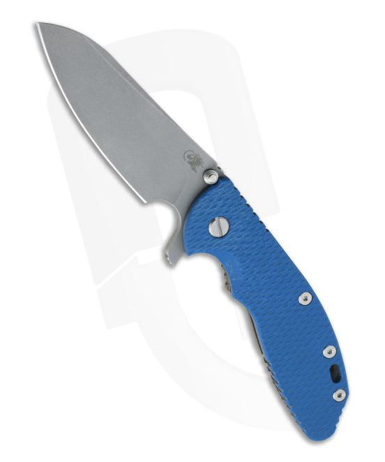 Hinderer XM 24 Sheepsfoot Working Finish Blue G10 product image