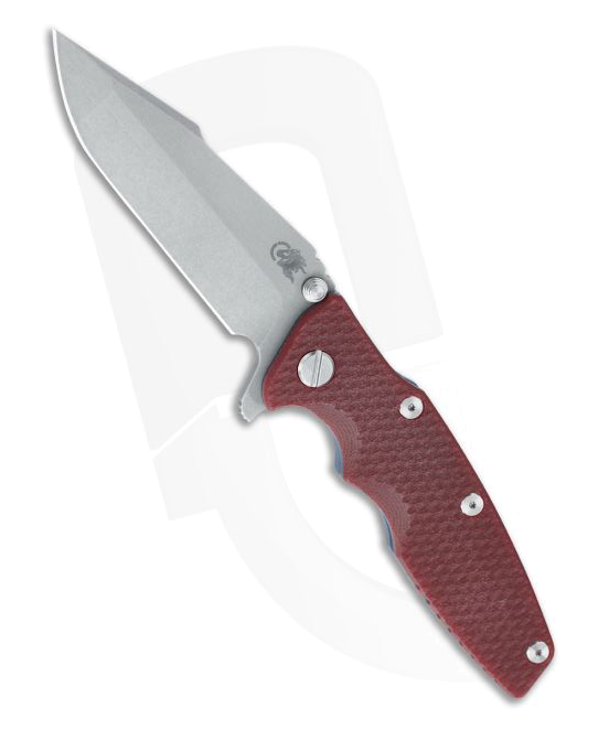 Hinderer Eklipse 3.5 Harpoon Spanto 20CV Red G-10 Battle Blue Tri-Way Flipper 1185