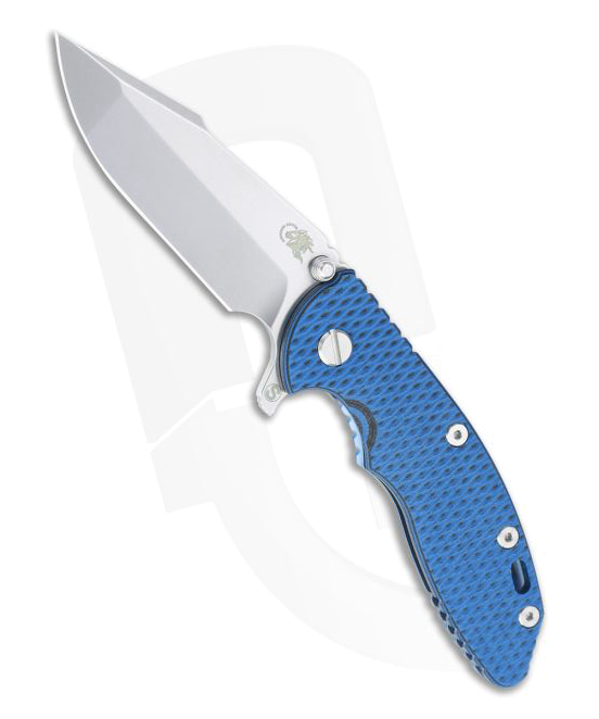 Hinderer XM-18 3.5" Harpoon Spanto 20CV Blue Black G-10 Stonewashed Flipper