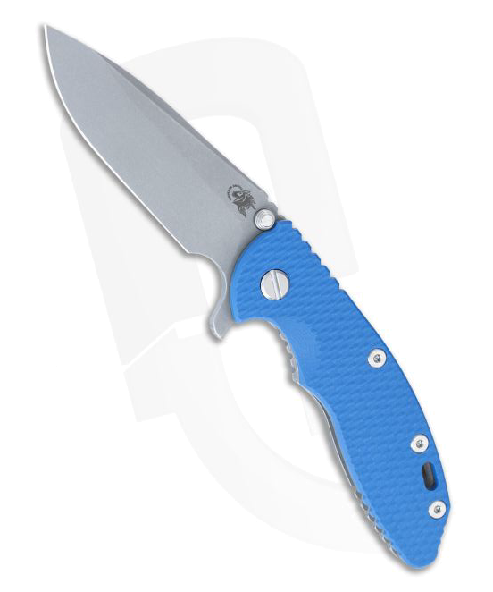product image for Hinderer XM-18 3.5" Blue G-10 Tri-Way Spear Point Working Finish S45VN HK1381
