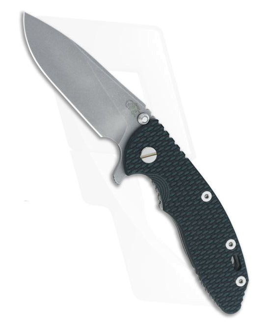 Hinderer Knives XM 18 3.5 Green Black Slicer Flipper Working Finish product image