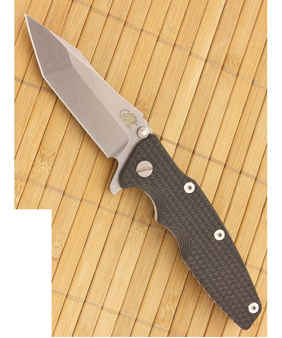 Hinderer Eklipse Tanto Flipper Black Green G-10 product image