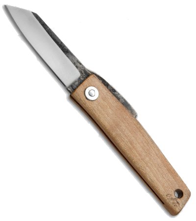 product image for Hiroaki Ohta OFF FK 5 Maple Wood Friction Folder Knife with Satin Blade