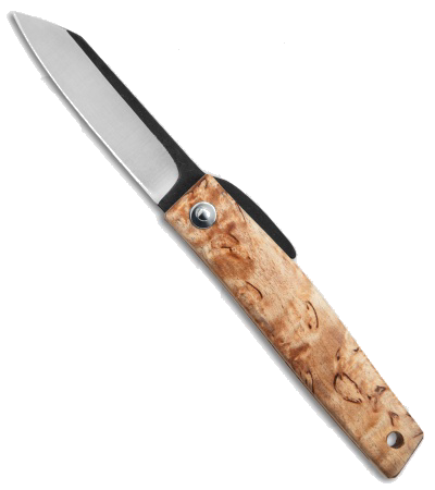 product image for Hiroaki Ohta OFF FK 7P Friction Folder Birch Handle Two-Tone D2 Steel Blade