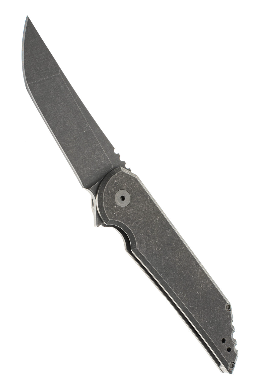 product image for Hoback Kwaiback MK5 Smooth Stonewashed Titanium CPM 20V Samurai Blade