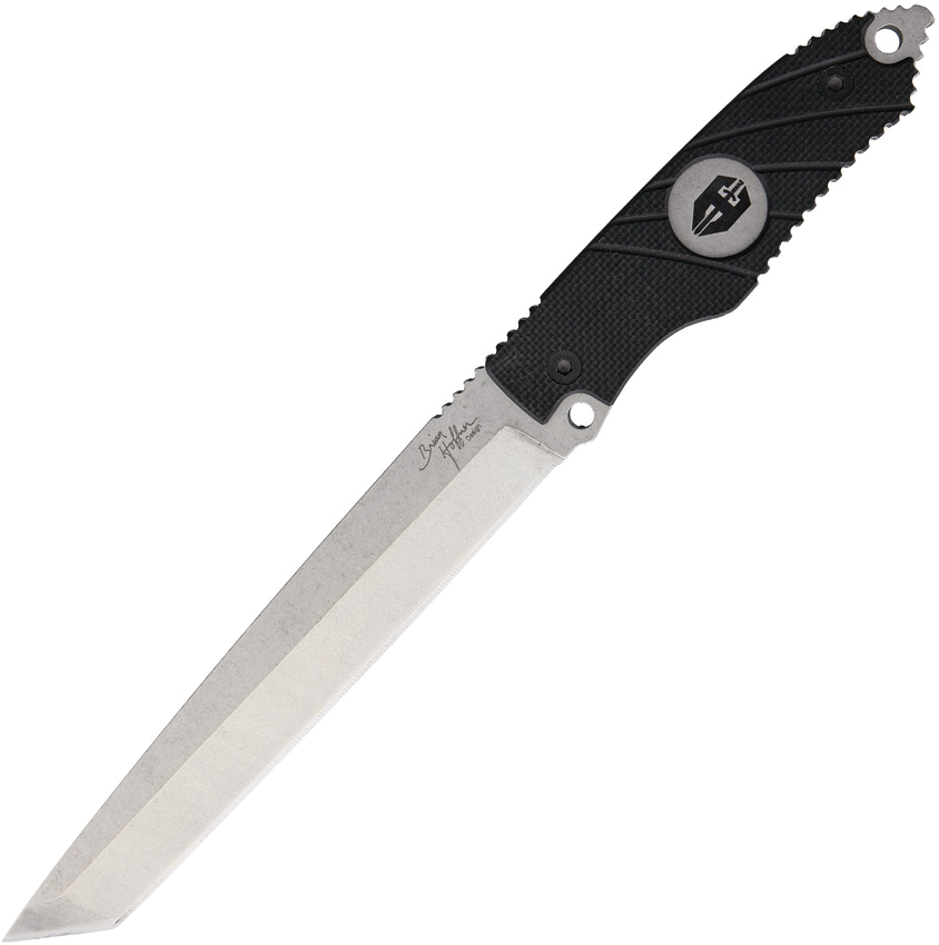 product image for Hoffner Knives Beast Black G-10 440C Stainless 7" Tanto Blade