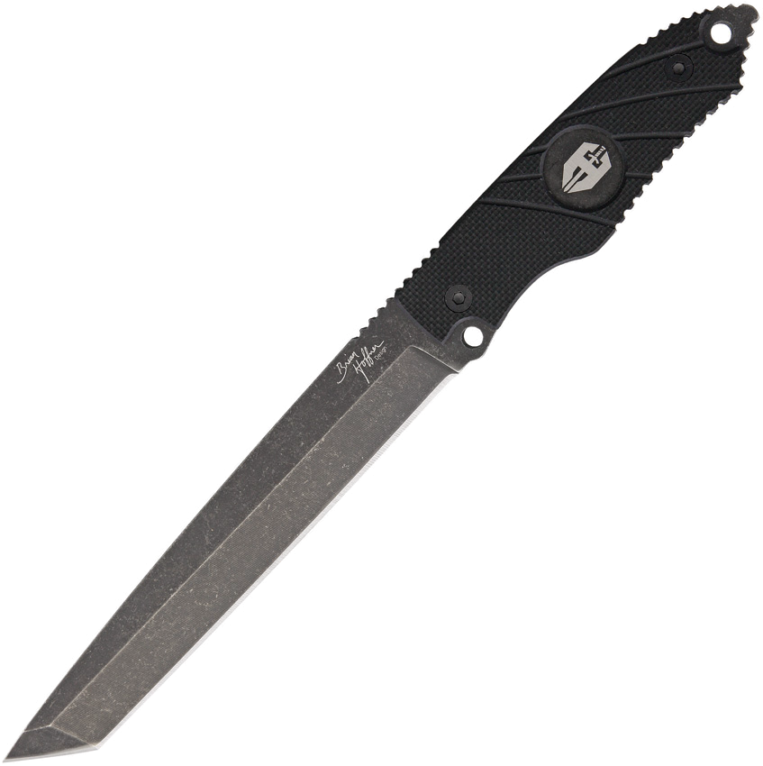 product image for Hoffner Knives Beast Black 440C Stainless 7" Tanto Blade G-10 Handle