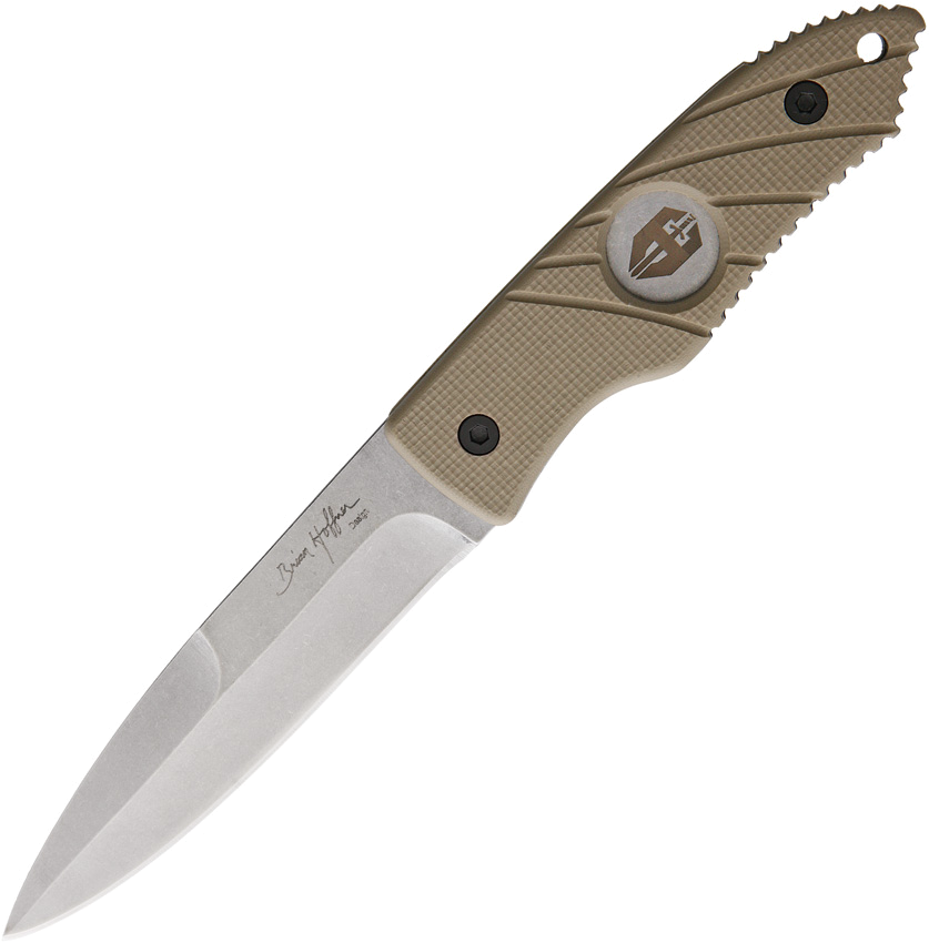 product image for Hoffner Knives Hand Spear Khaki G10 Handle 4.875" Blade