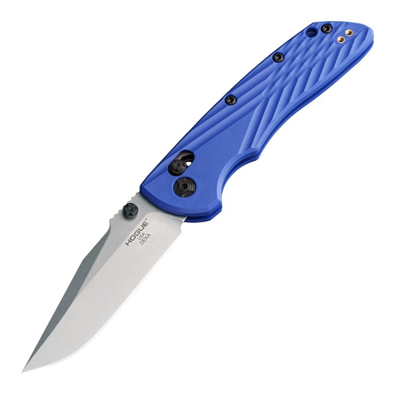 Hogue Deka MagnaCut Manual Clip Point Blue GFN Handle 24373 product image