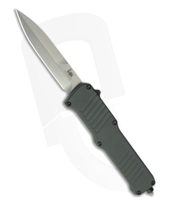 product image for Hogue Incursion 54097 Tumbled 154 CM Gray Aluminum OTF Automatic Knife