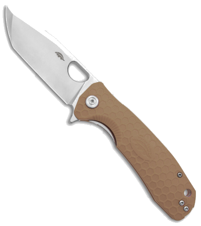 product image for Honey Badger Large Flipper Tanto Tan FRN Folding Knife