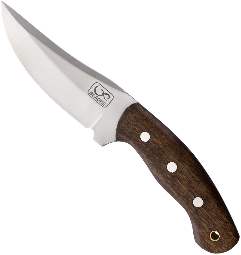 product image for Infinite Blades Brown Wood Handle Fixed Blade Knife 4.5"