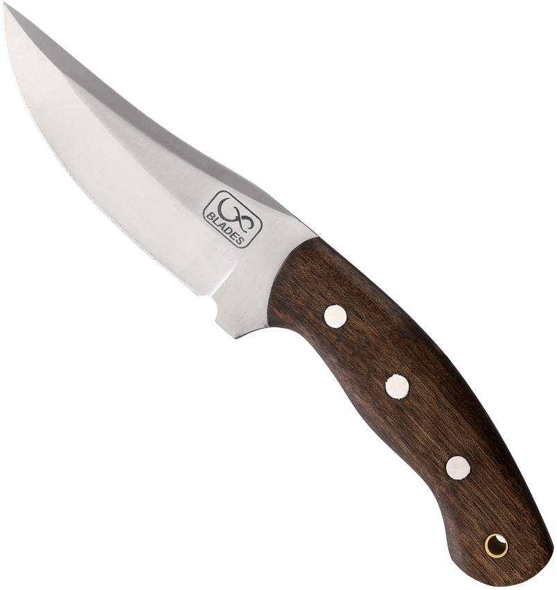 product image for Infinite-Blades Brown Wood Handle Fixed Blade Knife 4.5"