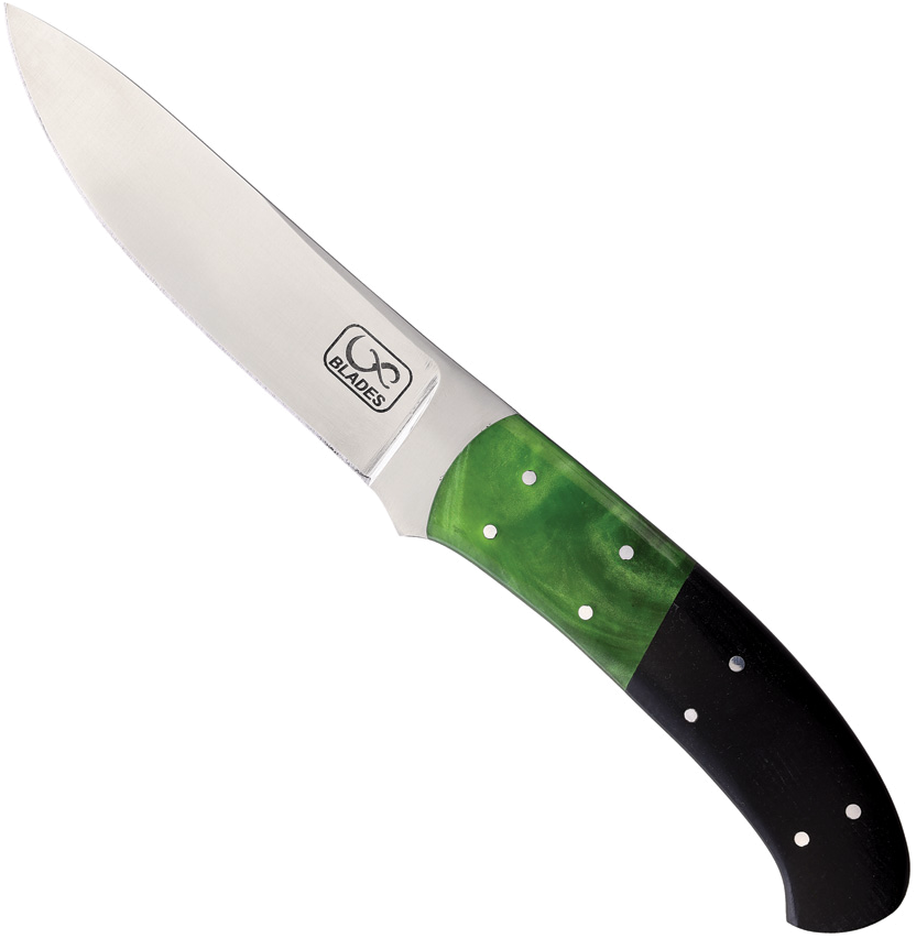 product image for Infinite-Blades Black Green Fixed Blade 5