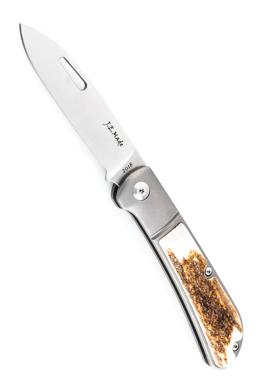 product image for JE Made Zulu Titanium with Stag Inlay